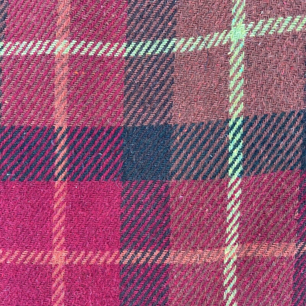 Y2K Hillard Hanson Plaid Pencil Mini Skirt Academia Womens 6 Red 90s Schoolgirl - Picture 3 of 12